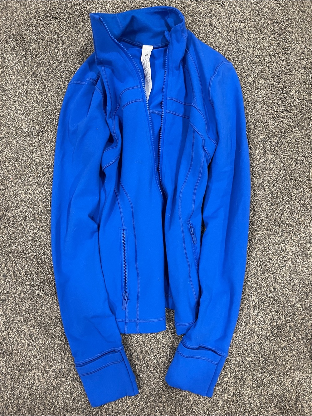 lululemon athletica Men's Bright Blue Full-Zip Performance Jacket